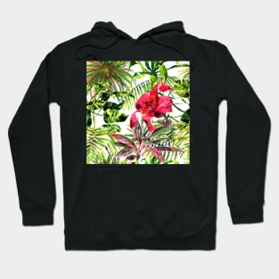 Seamless tropical flower Hoodie